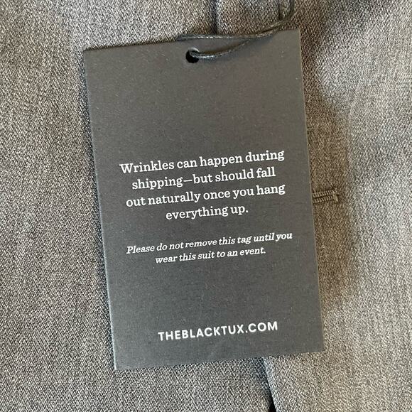 NWT The BLK TUX Tollegno 1900 Men’s 54R Gray Blazer Suit Jacket 100% Merino Wool - Picture 5 of 10